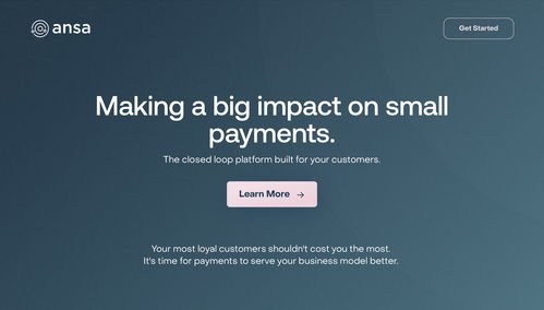 舊金山金融技術初創Ansa完成540萬美元種子輪融資，專注商家品牌專有數字錢包開發