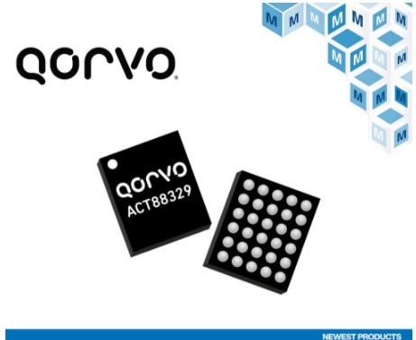 貿澤電子開售Qorvo ACT88329與ACT88321，拓展可重復編程電源管理IC產品線